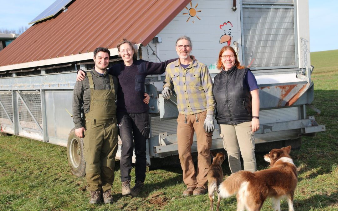 Lieferung Hühnermobil